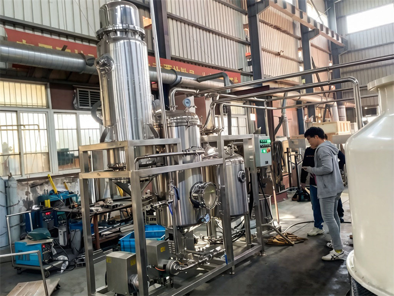 Singaporean academic team visited to test a falling film evaporator, contributing to research on biomass energy and environmental protection.