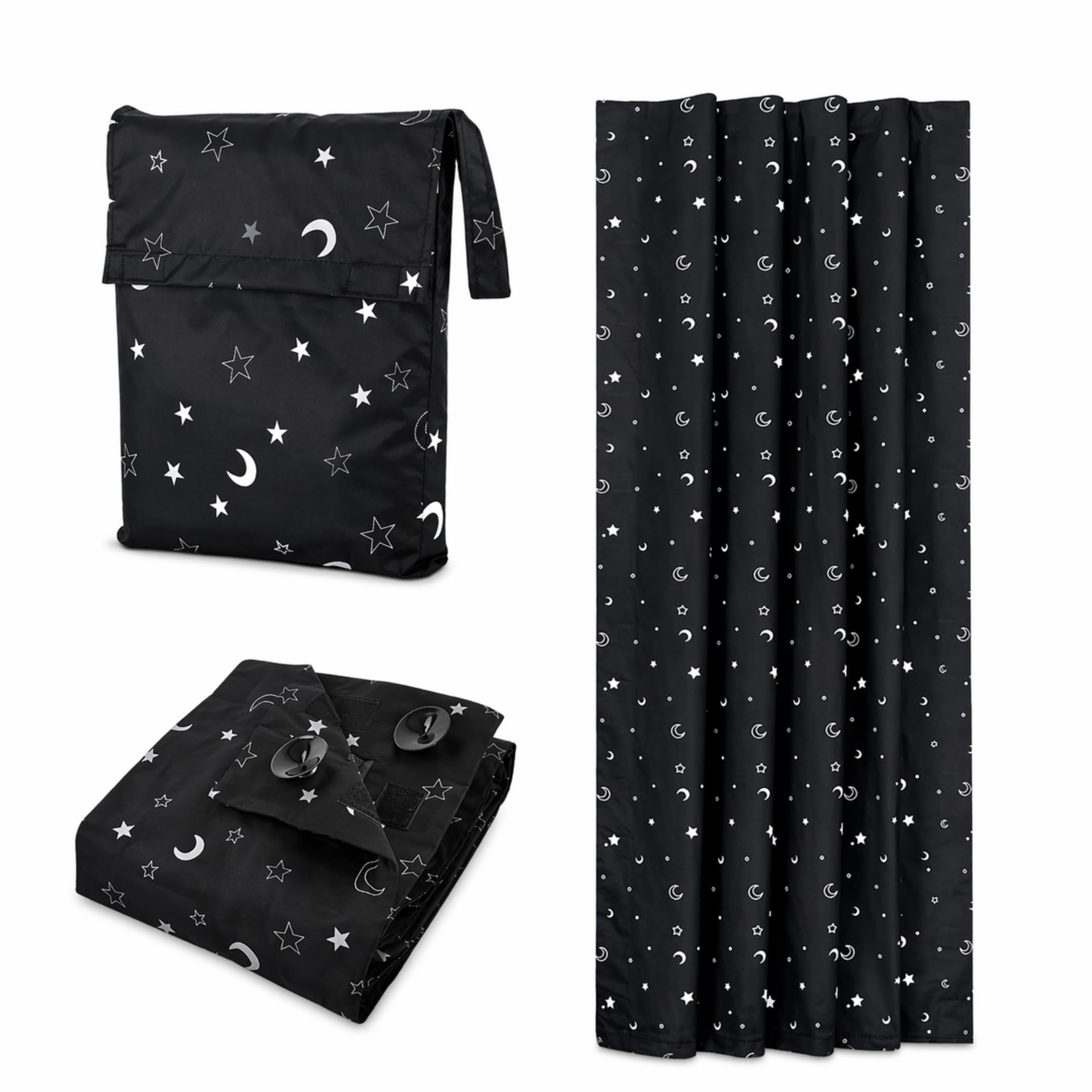 Store occultant portable léger réglable avec ventouses