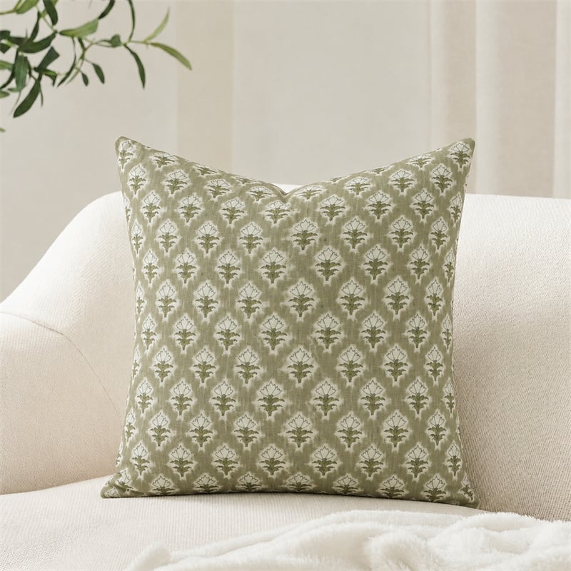 Fundas para cojines con estampado floral artesanal estilo granja