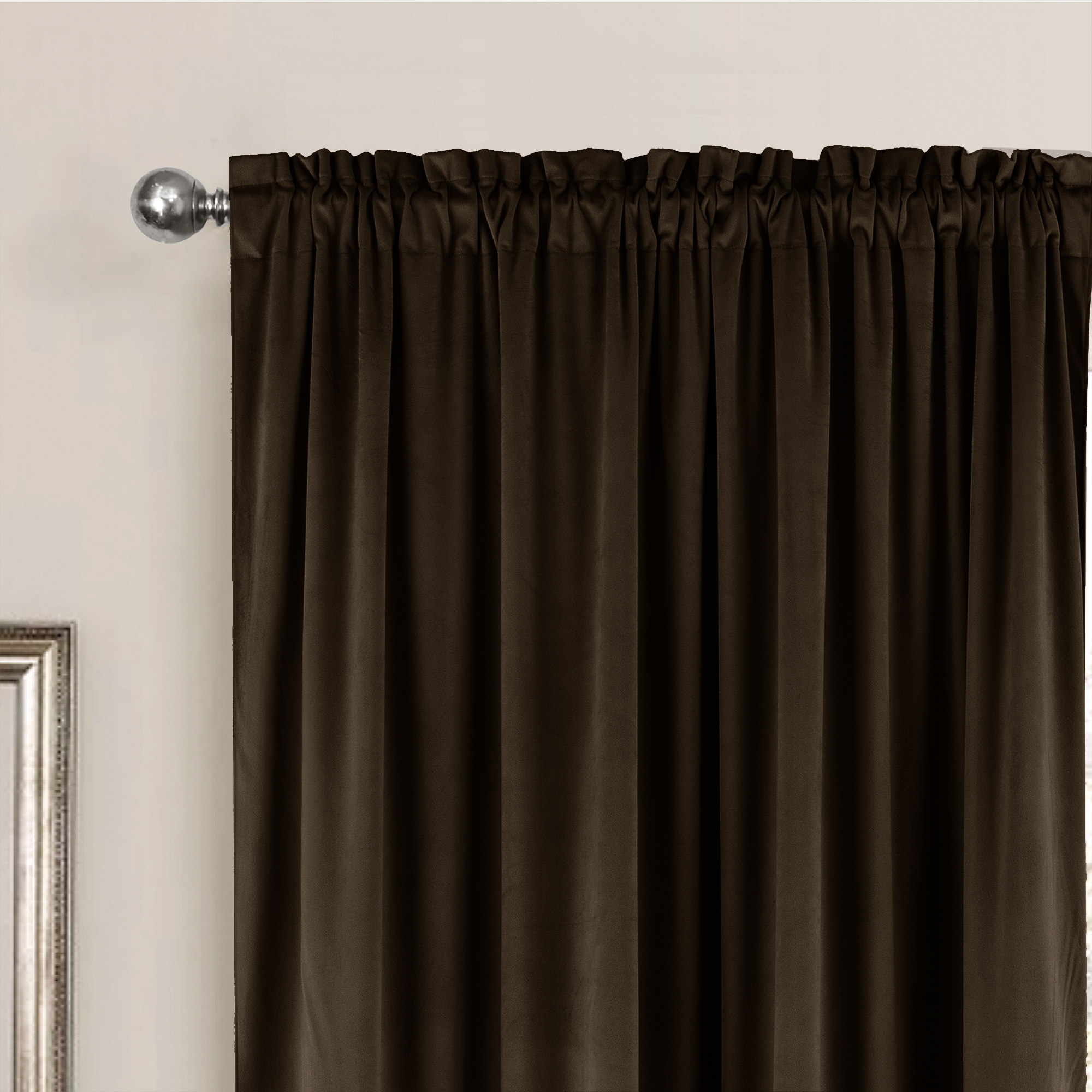 Cortinas de terciopelo opacas con bolsillo para varilla