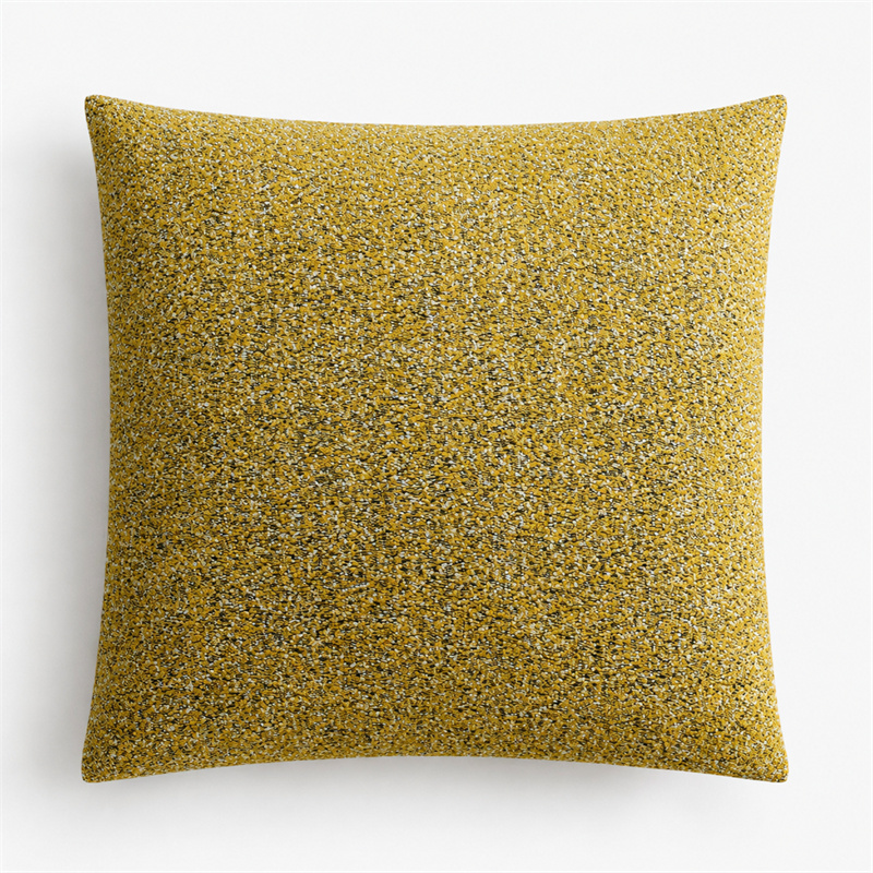 Mustard Speckled Woven Cushion Covers