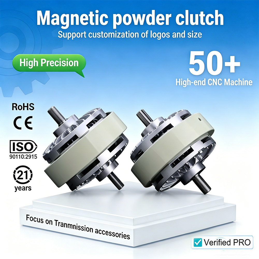 Water Cooling Magnetic Powder Clutch Double Shaft Precision Torque CE Certified New