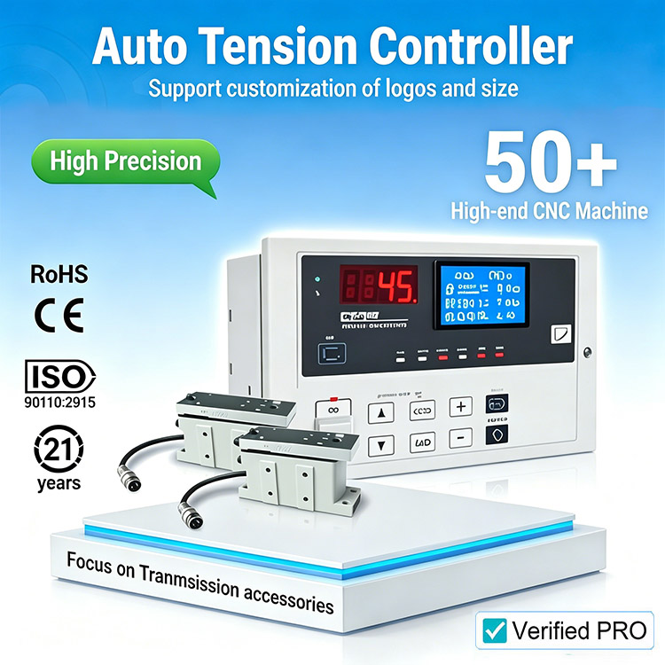 Bộ điều khiển lực căng tự động/bằng tay có cảm biến cho máy cuộn lại trong ngành đóng gói