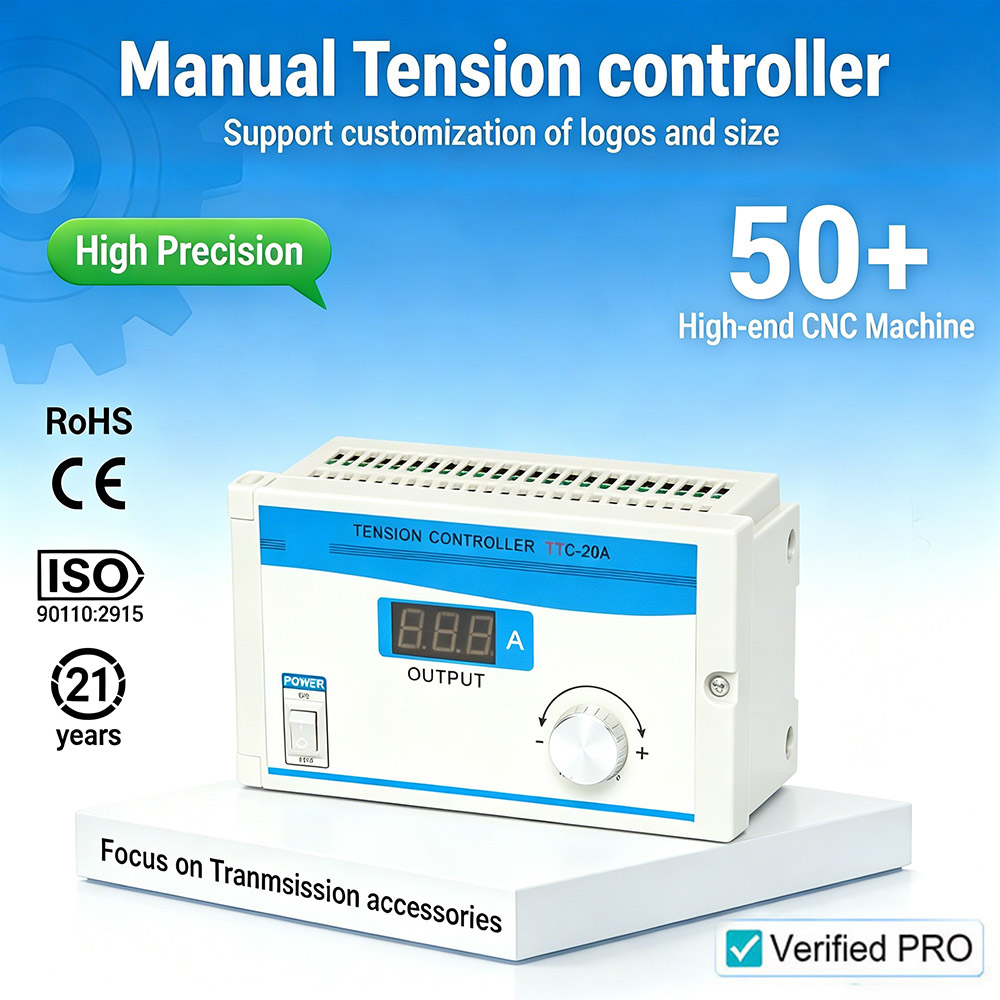 Tianji Supply High Precision Manual Tension Control System Model TTC-20A with 1 Year Warranty for Slitting and Printing Machines