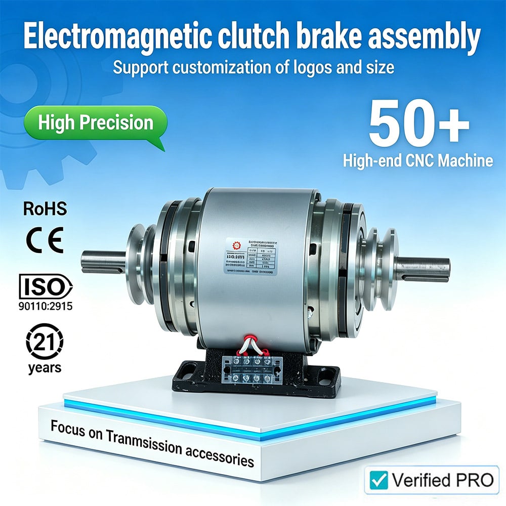 Tianji Low-Cost 24V DC Electromagnetic Clutch Brake Combination Unit High Torque ISO/CE Certified 3000 RPM for Textile Machinery