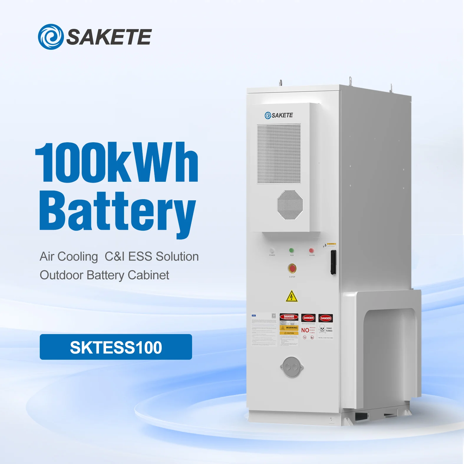 Air-cooled Commercial & Industrial Energy Storage DC Cabinet 100kWh