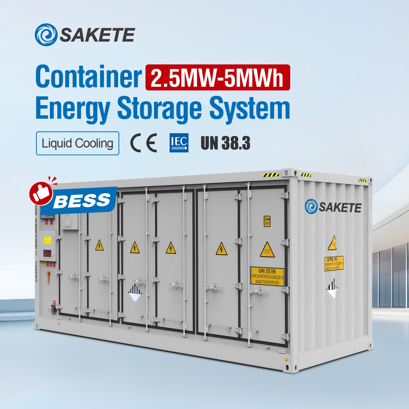 Système de secours fiable de 261 kWh pour le stockage d’énergie