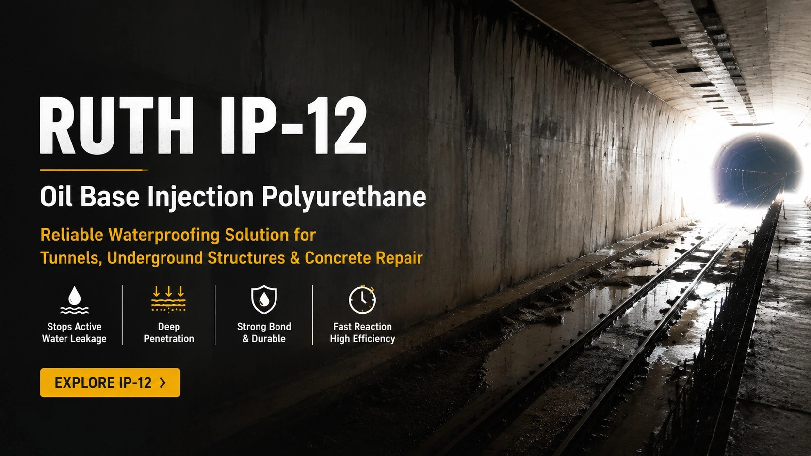 ip 12 polyurethane injection resin concrete crack repair-2