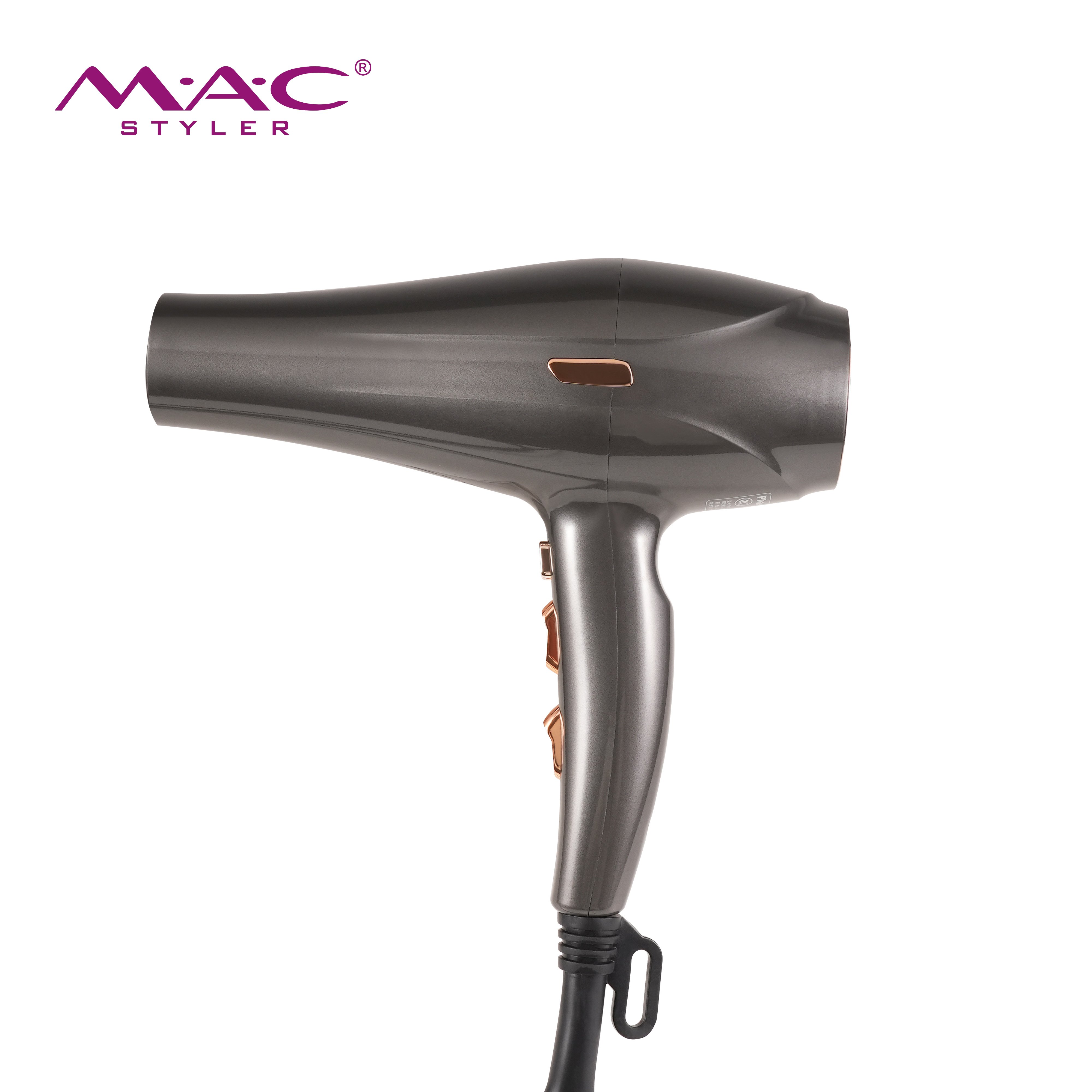 MAC प्रोफेशनल हेयर ड्रायर फास्ट ड्राइंग हेयर ड्रायर मशीन हॉट एंड कोल्ड विंड सोलन हेयर ब्लो ड्रायर एसी मोटर फास्ट ड्राइंग