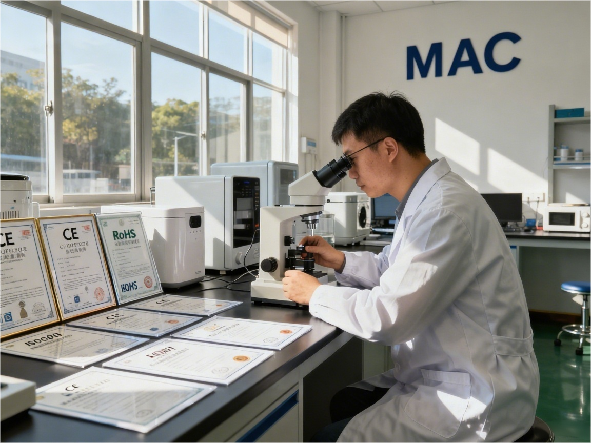 L'entreprise MAC a obtenu des certifications qualité strictes et fournit des produits fiables aux clients du monde entier.