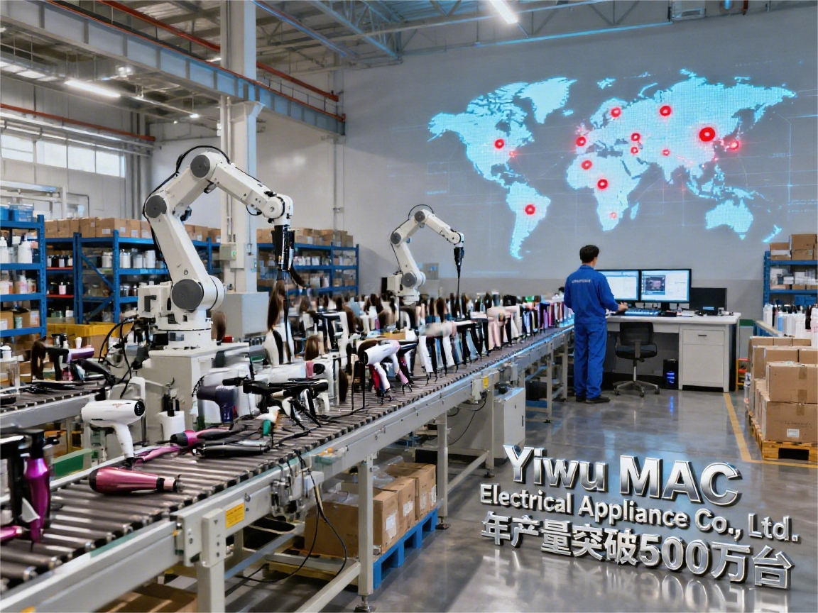L'entreprise MAC faisait ses débuts à l'Exposition internationale des marchandises d'Yiwu, présentant des équipements innovants pour le stylisme capillaire.