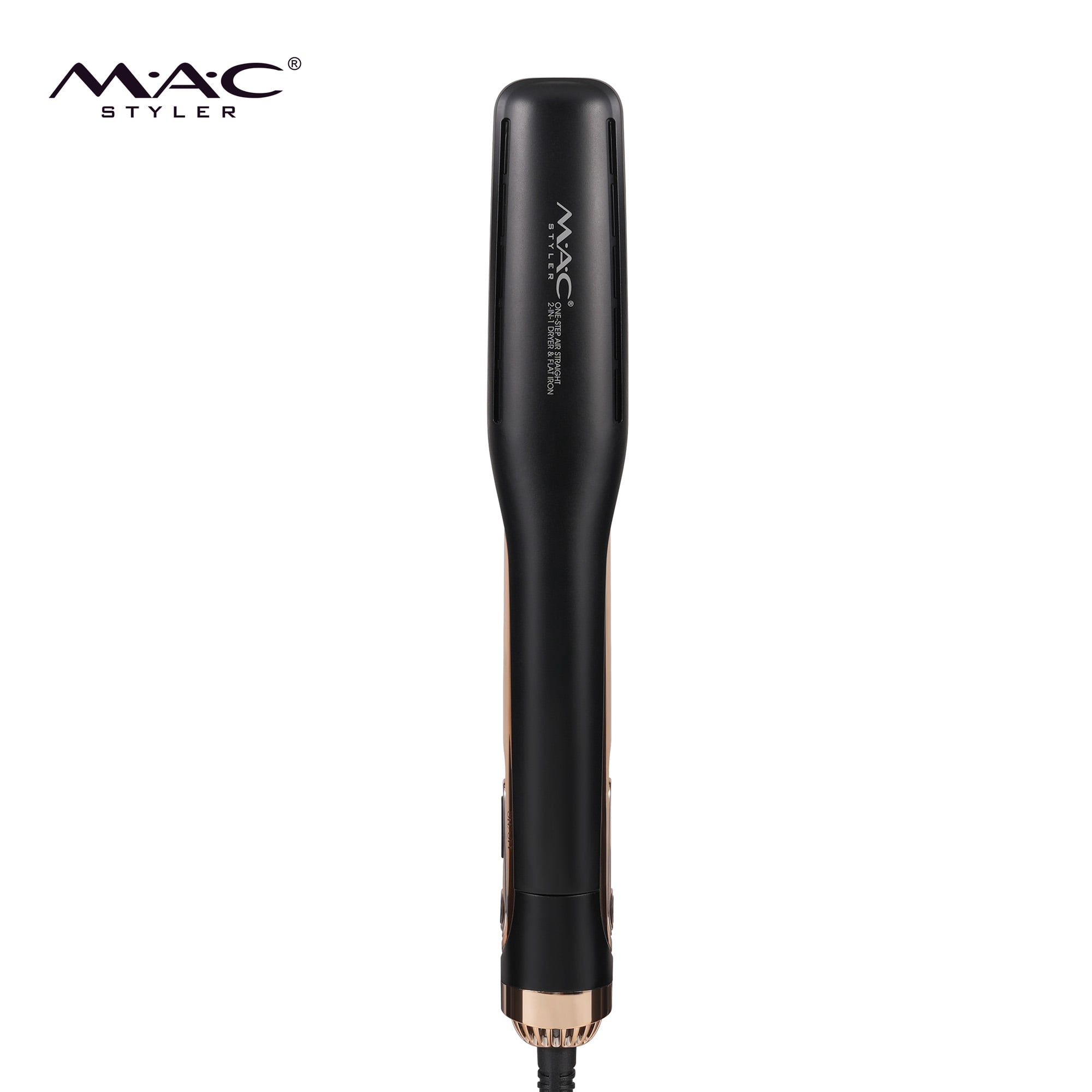 MAC New Air Straight Dust Style Styliste à air chaud, lisseur à flux d'air haute vitesse BLDC, de mouillé à sec, pour cheveux