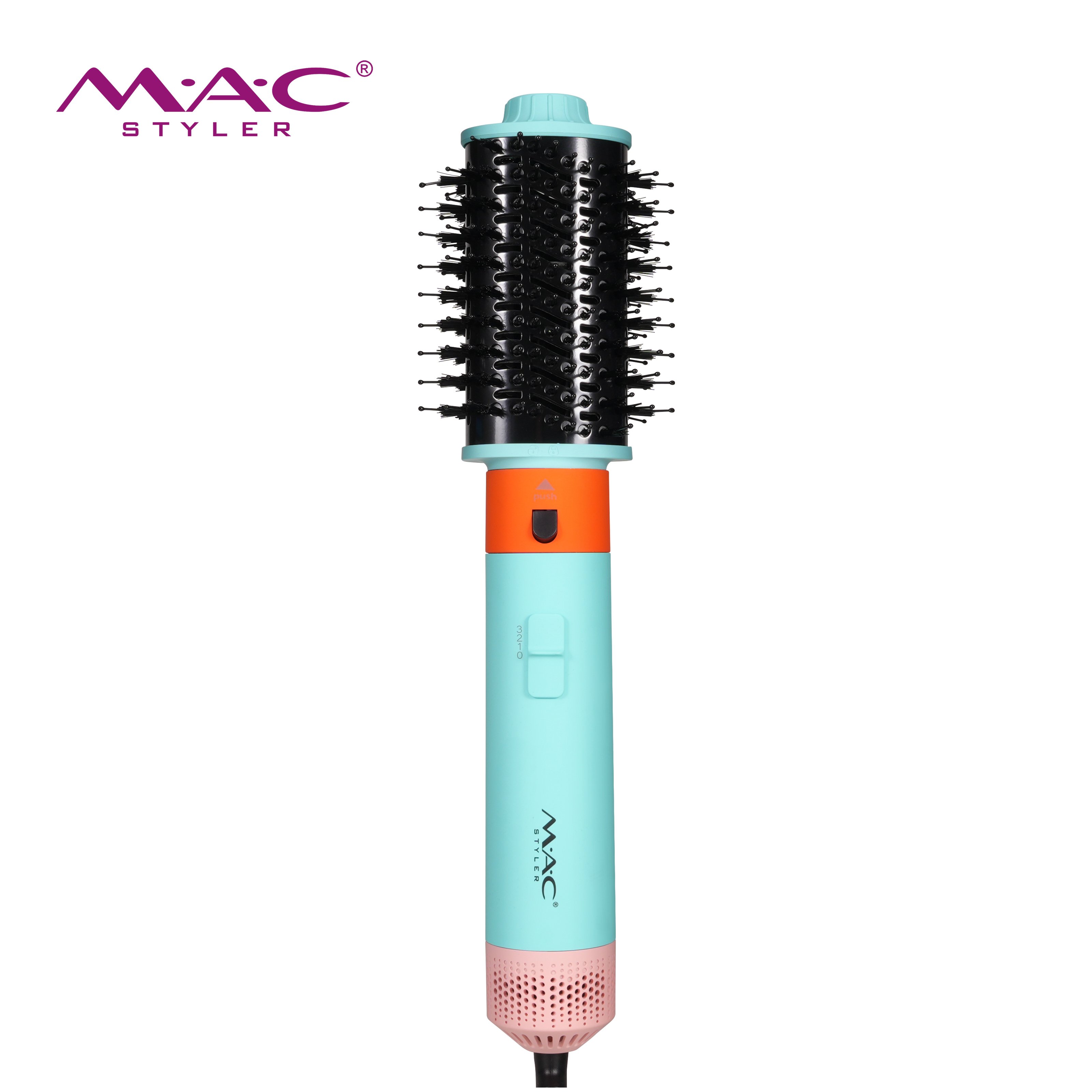 MAC Professionnel 6 en 1 Ions Négatifs Peigne Lisseur Brosse Électrique Automatique Boucle et Fixe les Cheveux