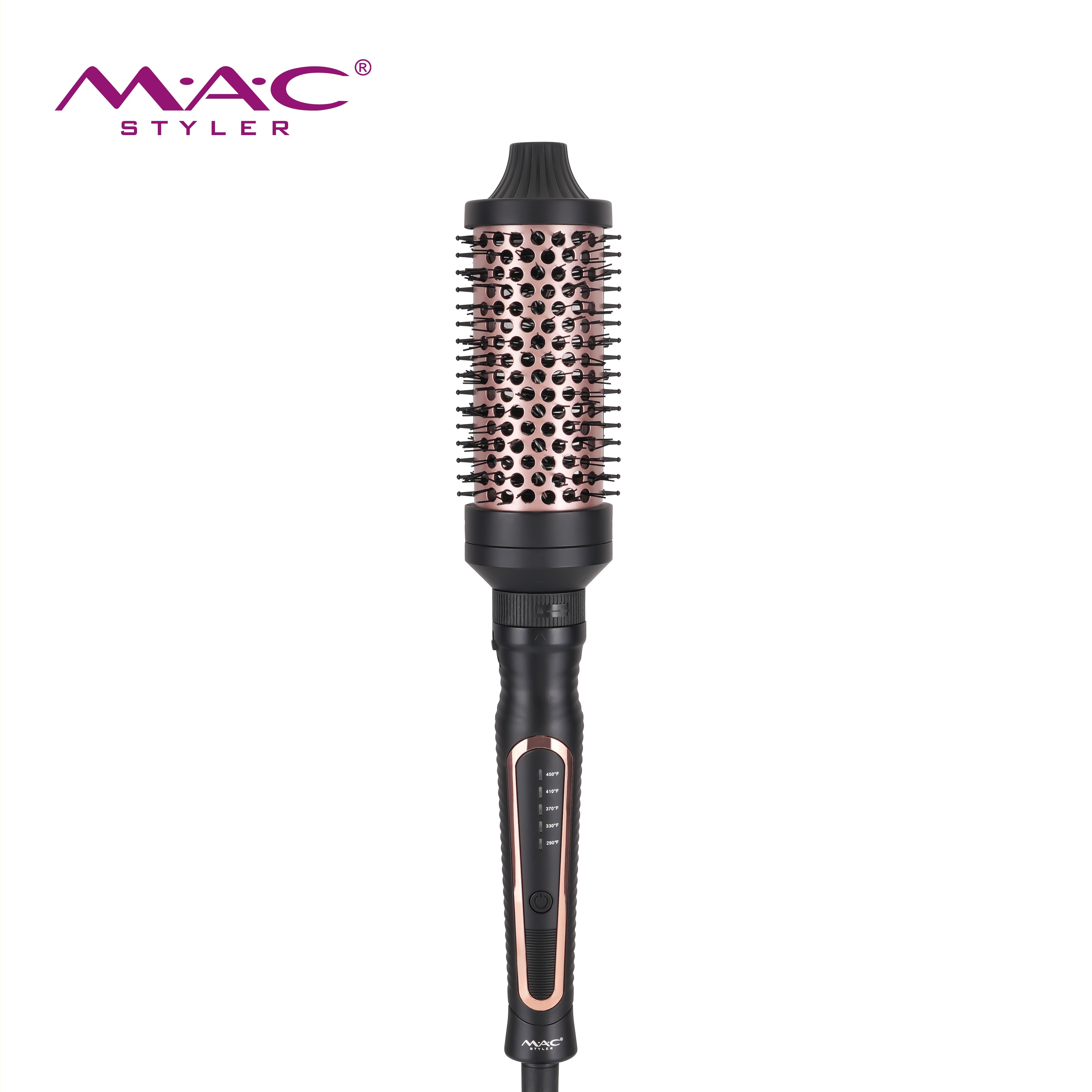 MAC Styler MC-6635 1200W Hot Air Styling Brush – 3-in-1 Curler, Straightener & Volume, Interchangeable Heads