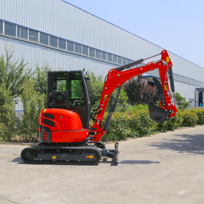 Free Shipping Low Price Mysterious High Quality Good Powerful Red 3.5Ton Excavator on Sale!