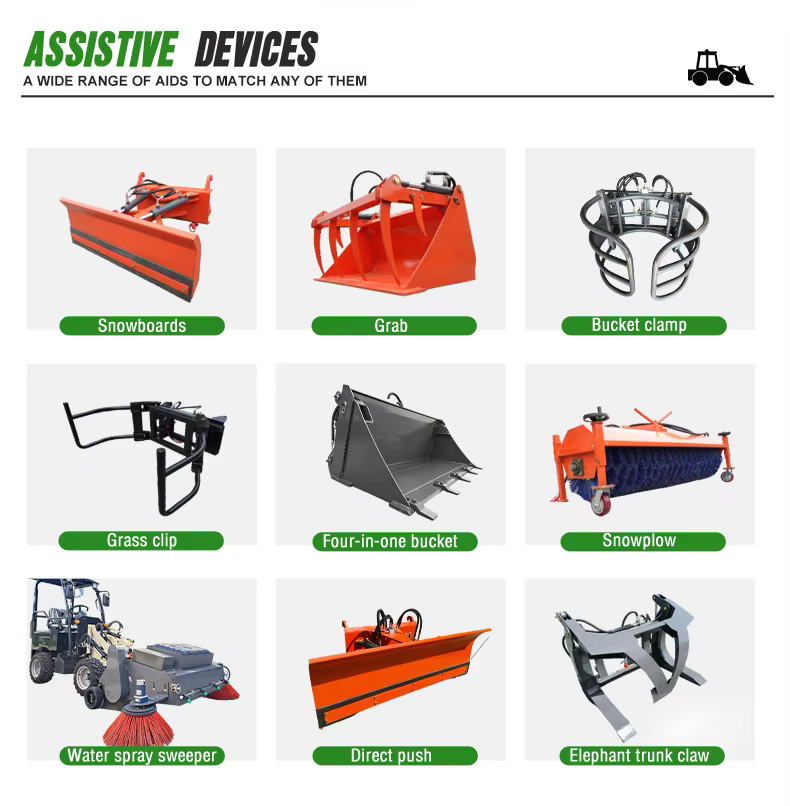 new good quality 4x4 red mini loader best price wheel loader high efficient manufacturer for sale-21