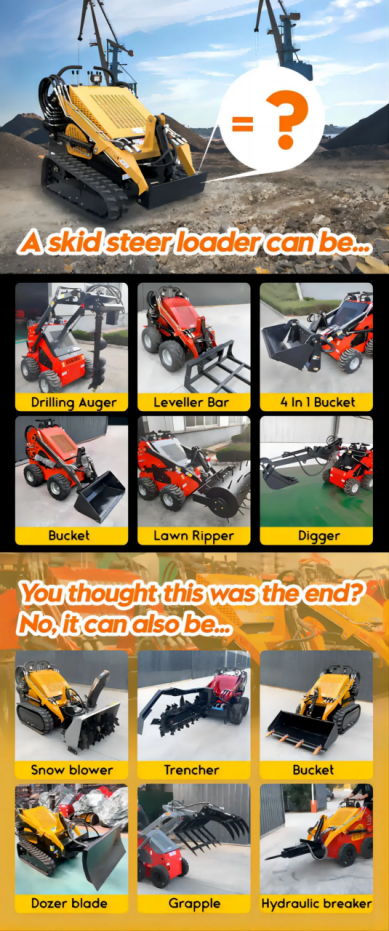 new free shipping high quality all round 330 skid steer loaders best quality high efficiency low price hot sale-12