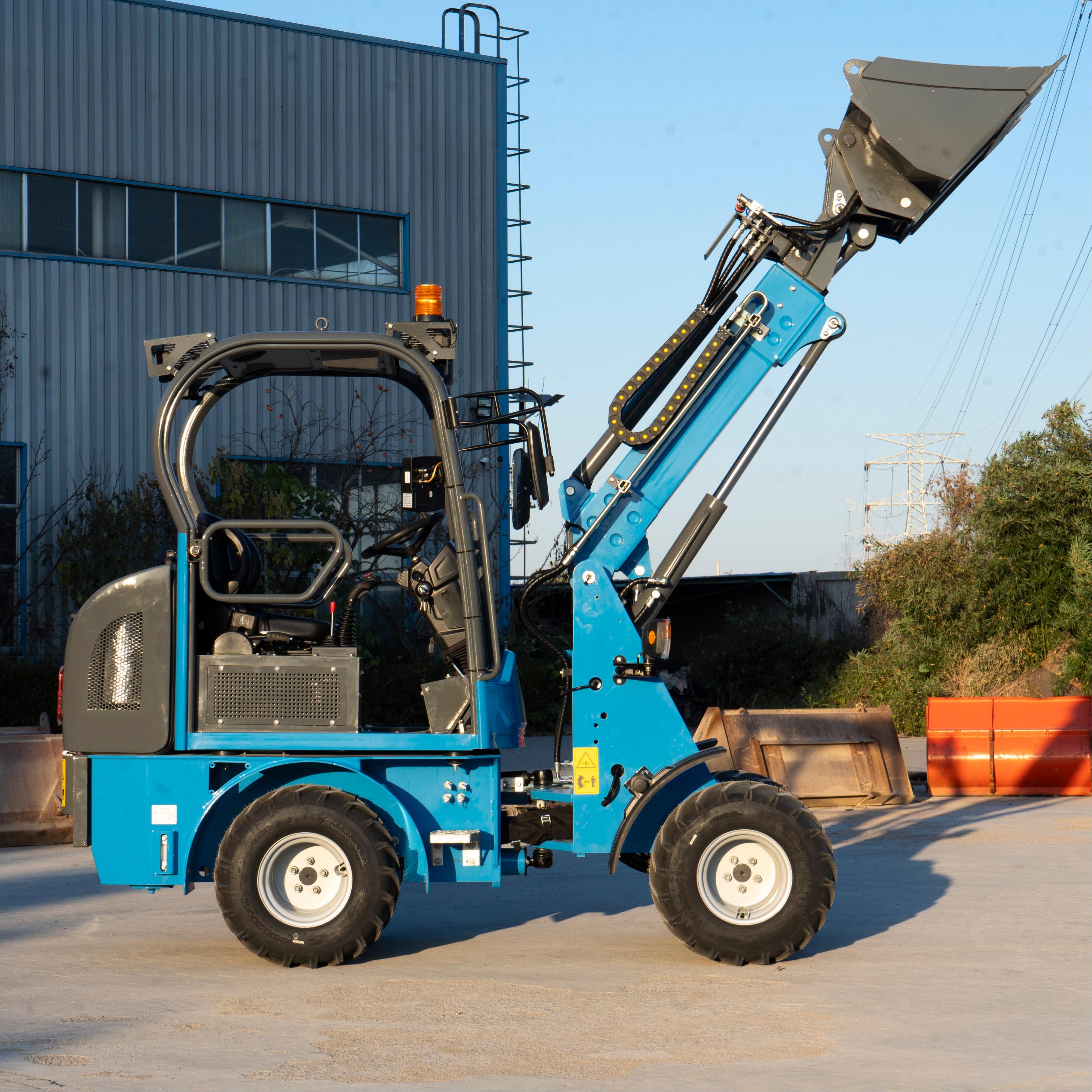 Free Shipping Mini 4X4 High Quality Strong Power and High Efficiency Diesel Loader Cheap Price For Sale
