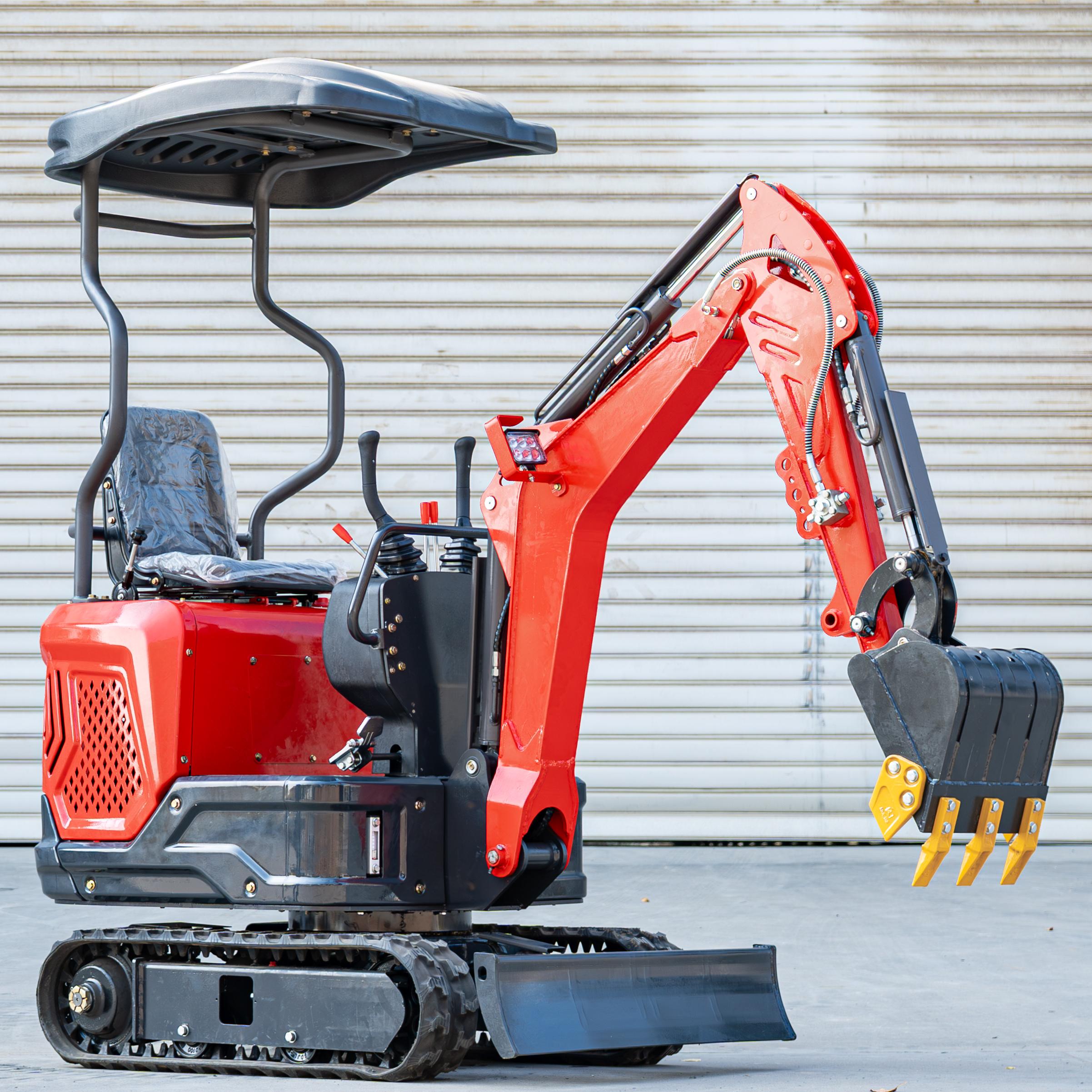 New 1.2Ton High Efficient Promotional Offers Red Excavators Special Upper Arm Lateral Swing Low Price Best Powerful Best Quality Good Sale