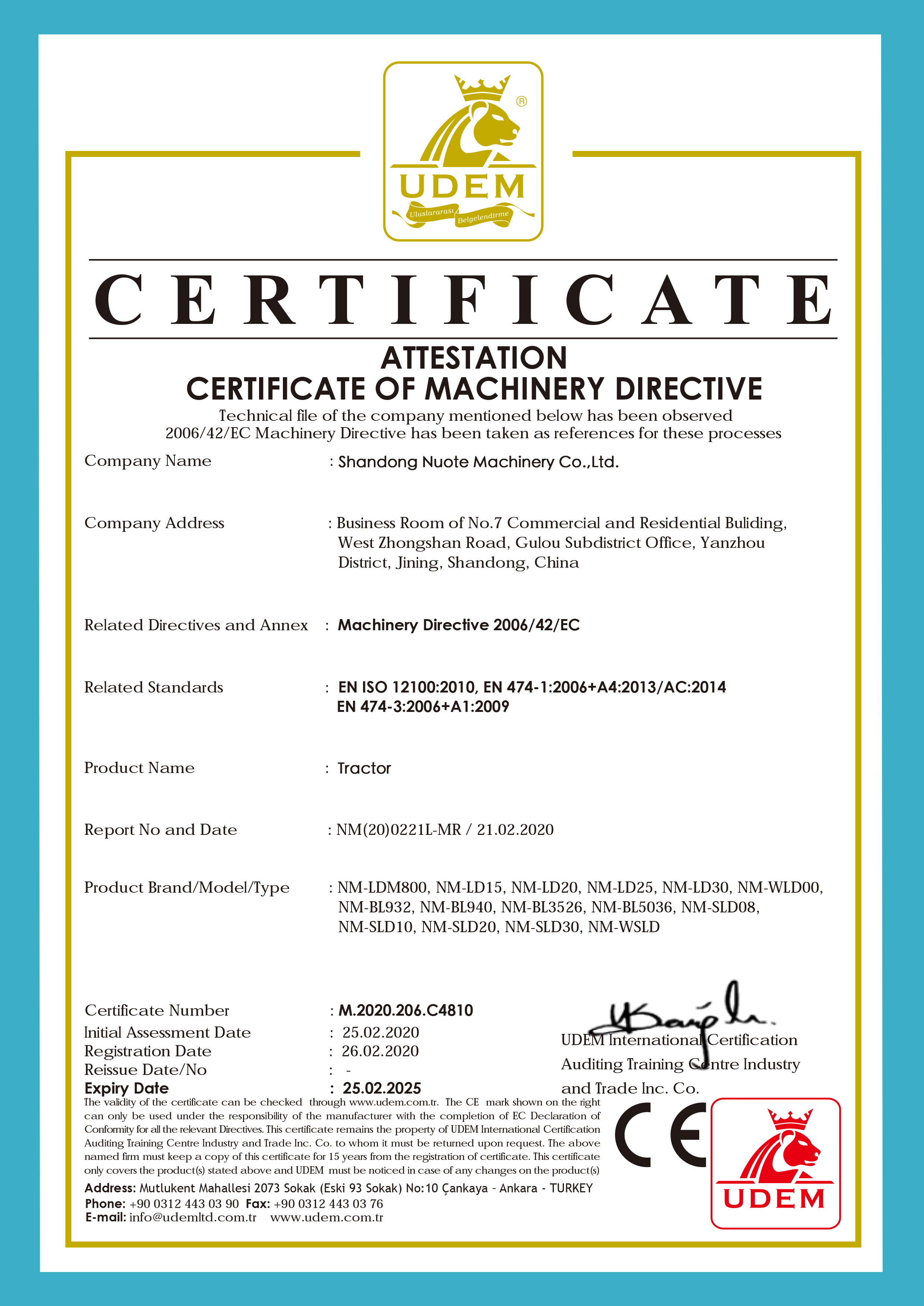 certification