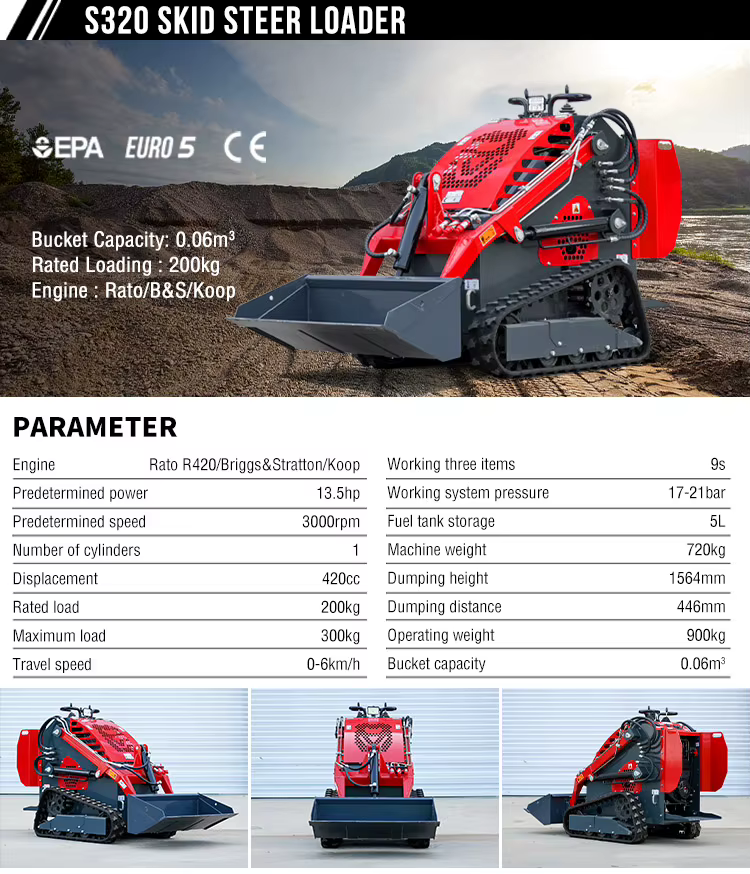new 320 low price high quality available skid steer loaders best efficient all round best quality directly from manufacturer high efficiency hot sale-14