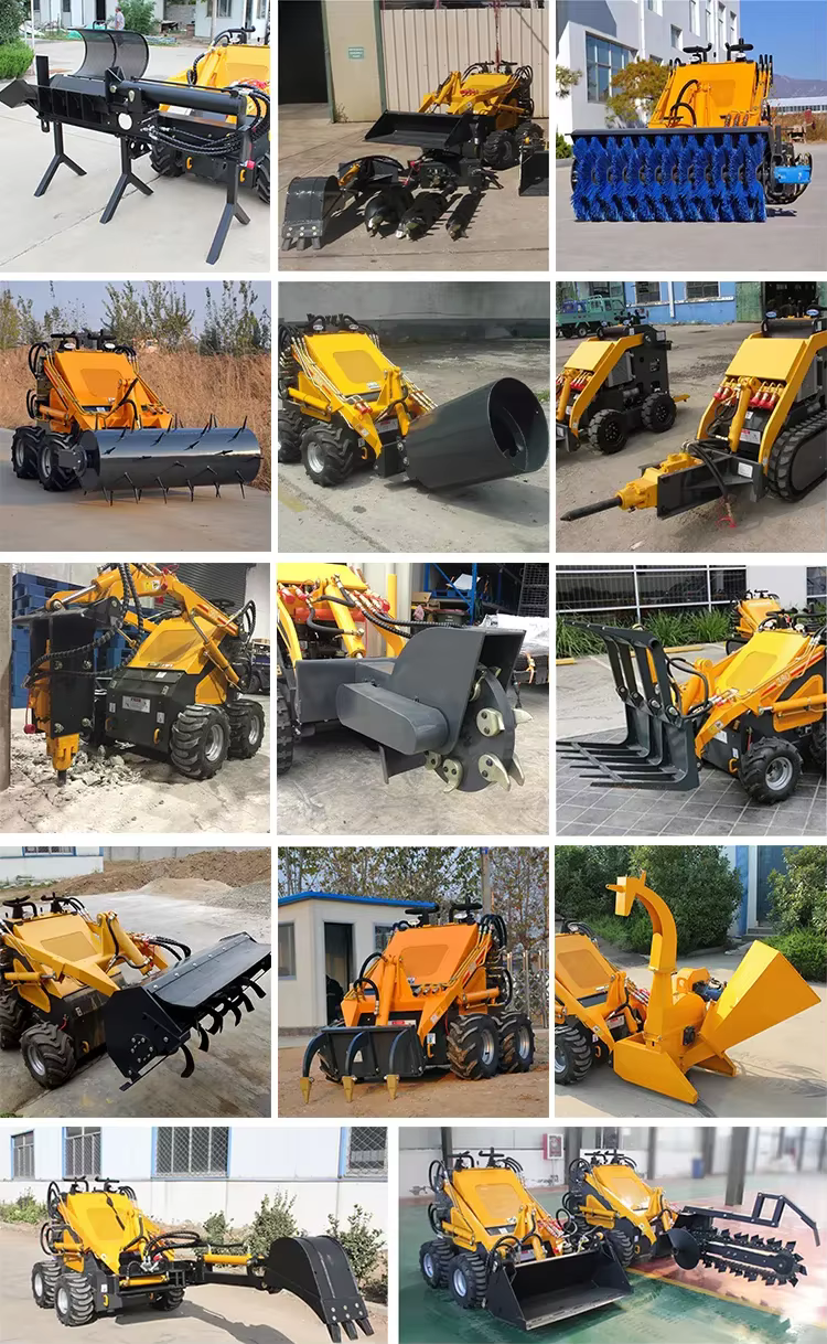 new 390 good powerful best efficient cheap price green skid steer loaders operations premium in stock best sale-17