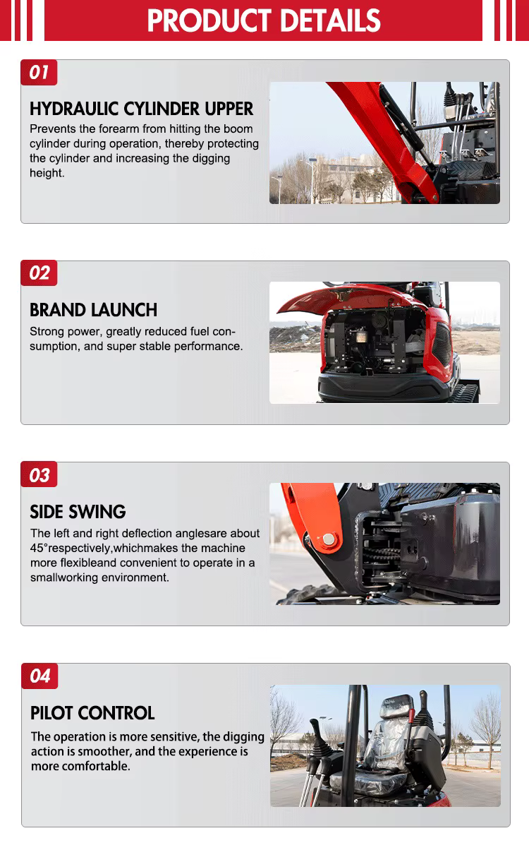 new free shipping cheap high quality excavators with track extension precise highly excellent 18 ton excavator green performance control on sale-20