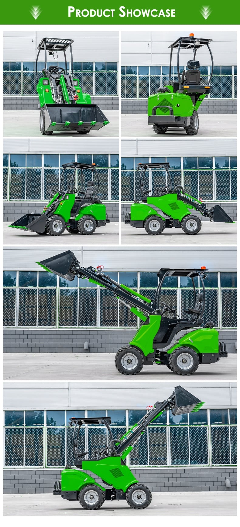 free shipping 4x4 yellow wheel loader good quality manufacturer mini loader best price for sale-24