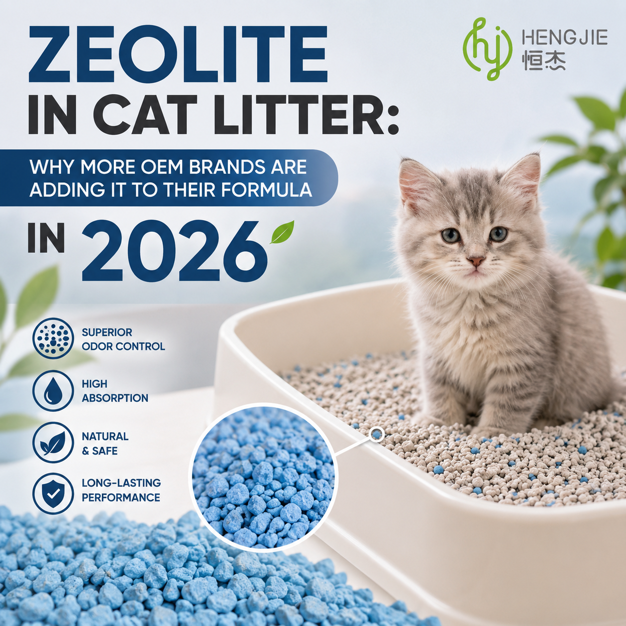 Zeolith in Katzenstreu: Warum immer mehr OEM-Marken ihn 2026 in ihre Rezeptur aufnehmen