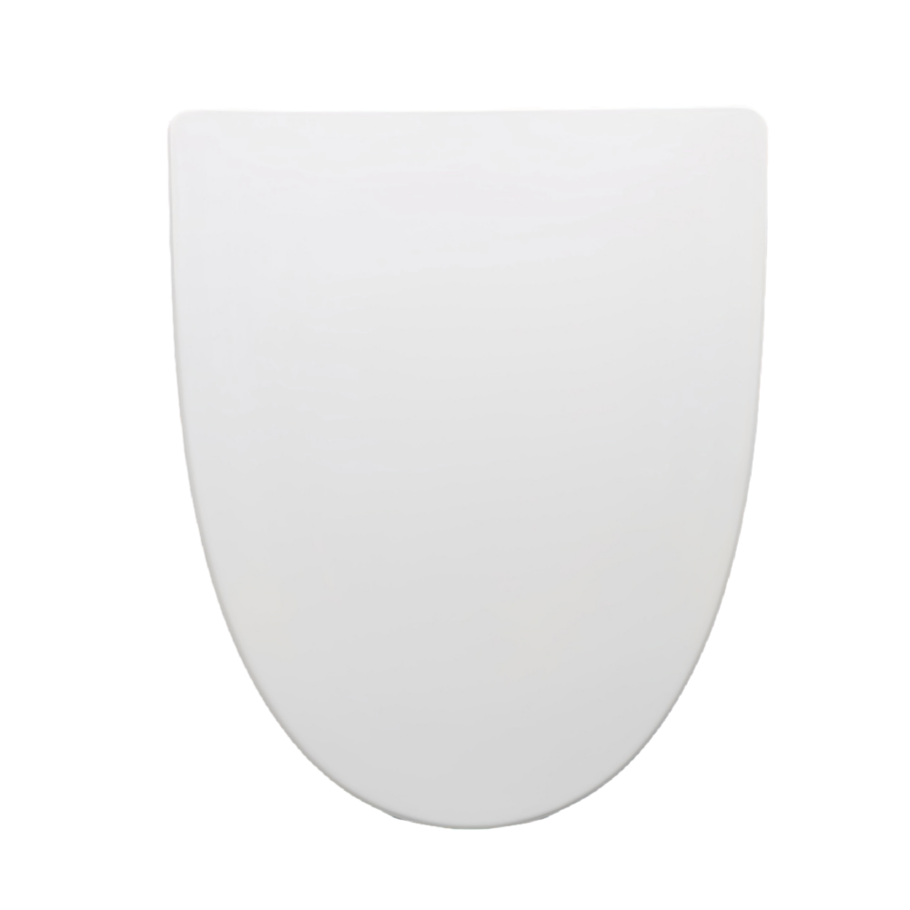 Muovinen WC-istuin, valkoinen, pitkänomainen PP-istuin, muovipulteilla varustettu | BOFAN