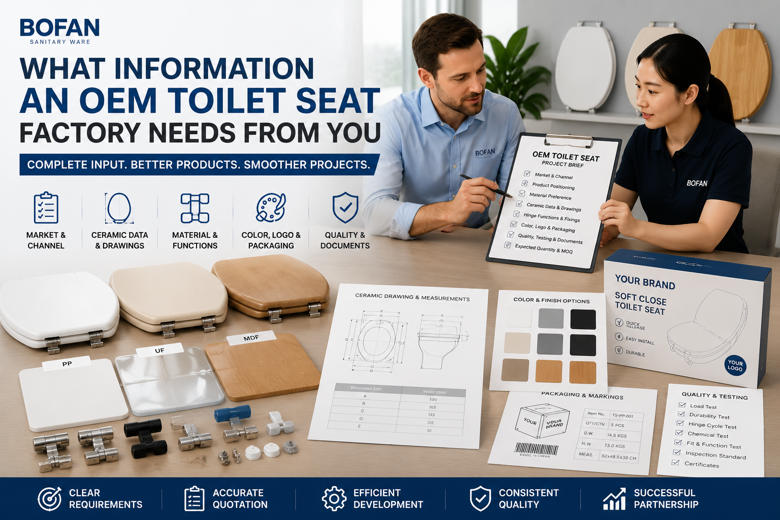 What Information an OEM Toilet Seat Factory Needs from You