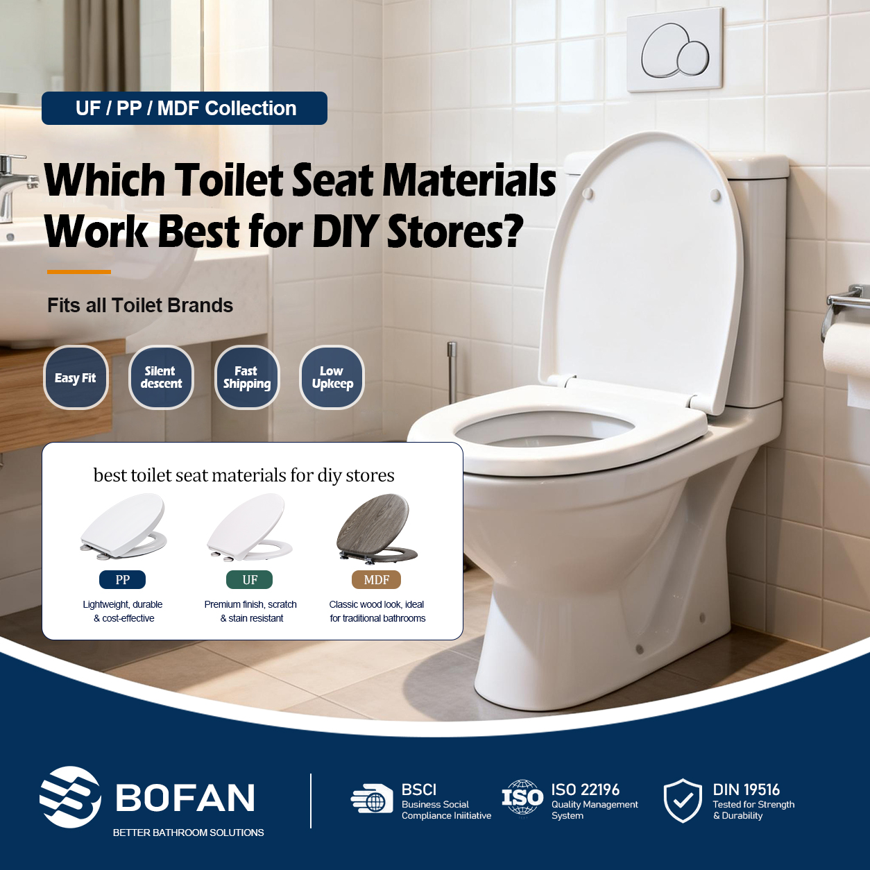Quais Materiais para Assentos de Vaso Sanitário São os Mais Adequados para Lojas de Faça-Você-Mesmo?