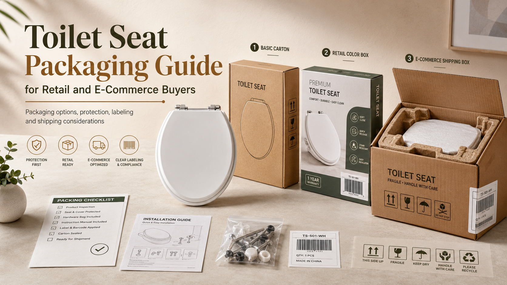 Toilet Seat Packaging Guide for Retail and E-Commerce Buyers