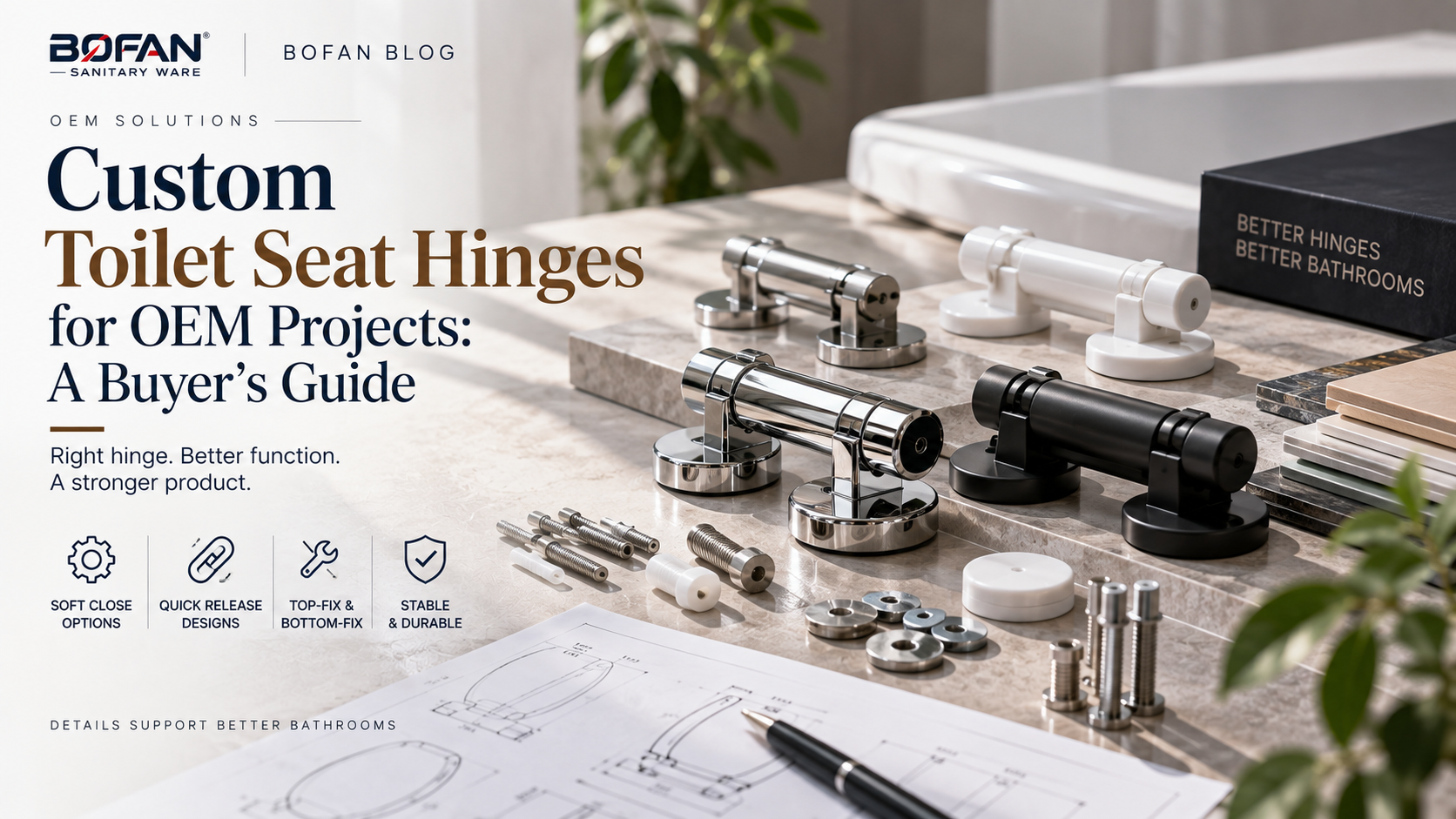 Custom Toilet Seat Hinges for OEM Projects: A Buyer’s Guide