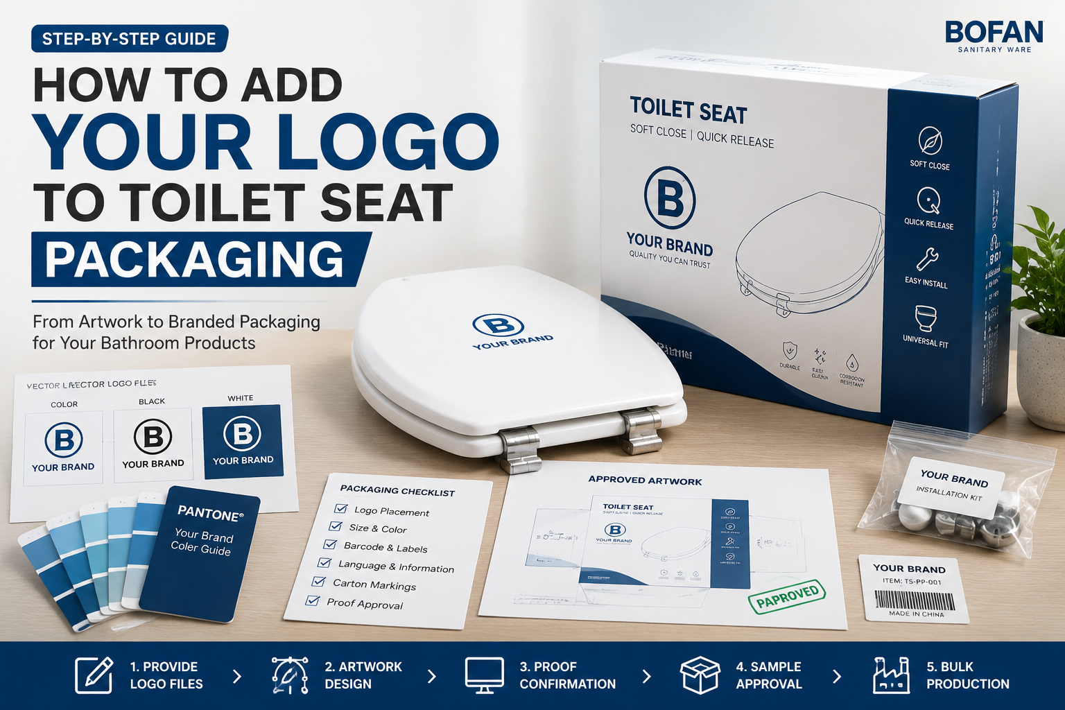 How to Add Your Logo to Toilet Seat Packaging