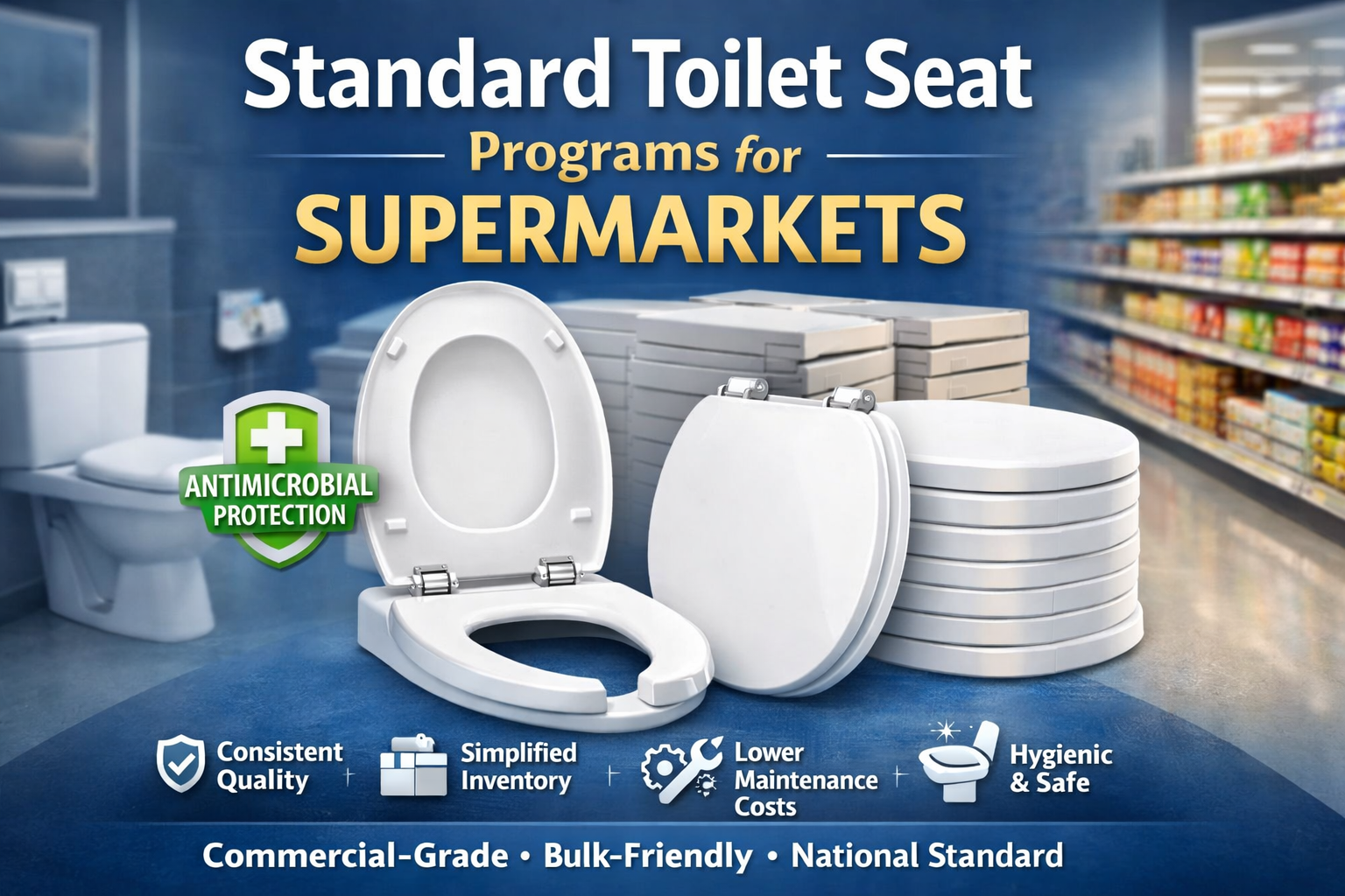 Standard Toilet Seat Programs for Supermarkets