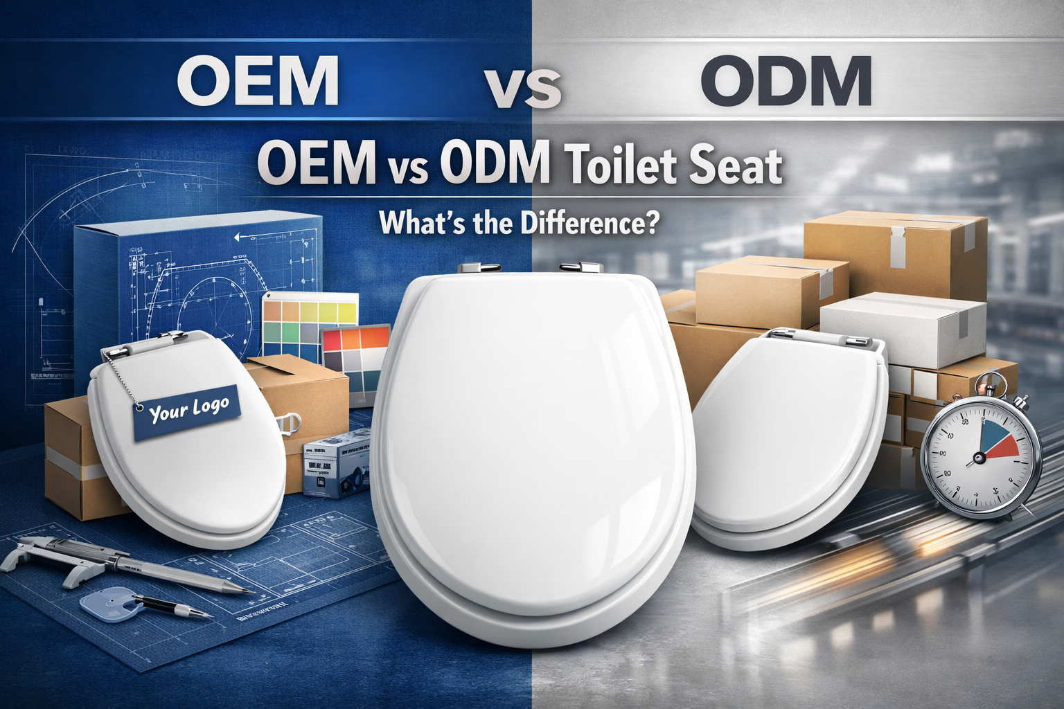 OEM vs ODM: Qual é a Diferença entre Assentos para Vaso Sanitário?