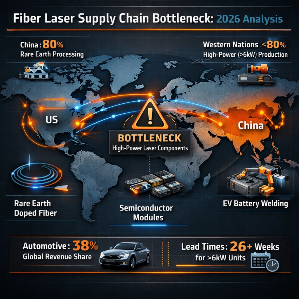 Nachrichten zur globalen Lieferkette: Faserlasersysteme für das Schweißen von Elektrofahrzeugen stehen 2026 vor einer knappen Kapazität