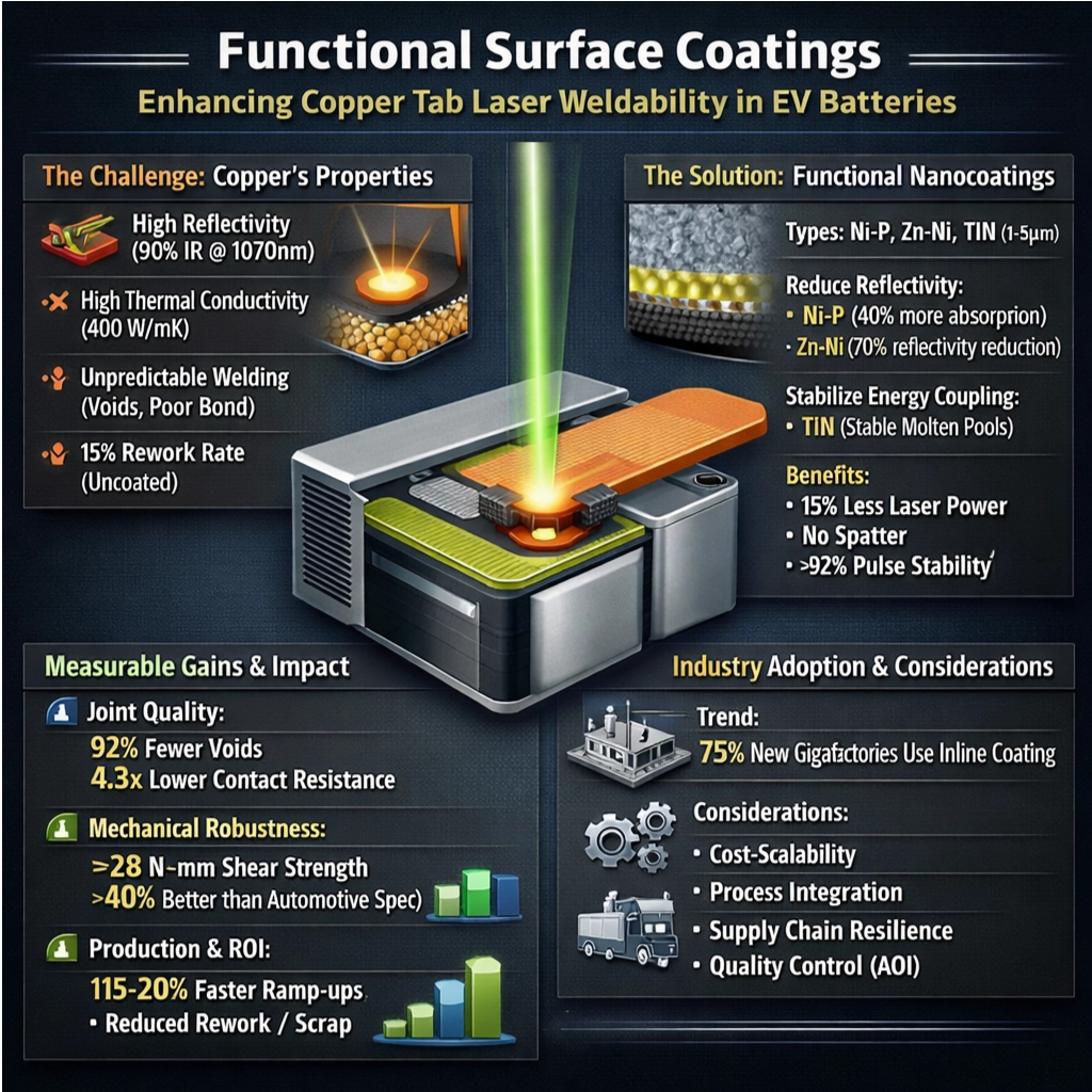Research Headlines: New Coatings Improve Laser Weldability of Battery Copper Tabs