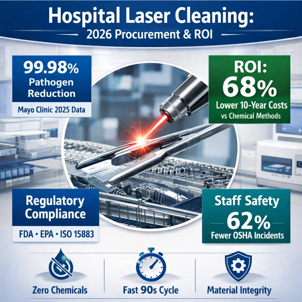 nachrichten zur Krankenhausbeschaffung 2026: Laserreinigungssysteme ersetzen chemische Sterilisation