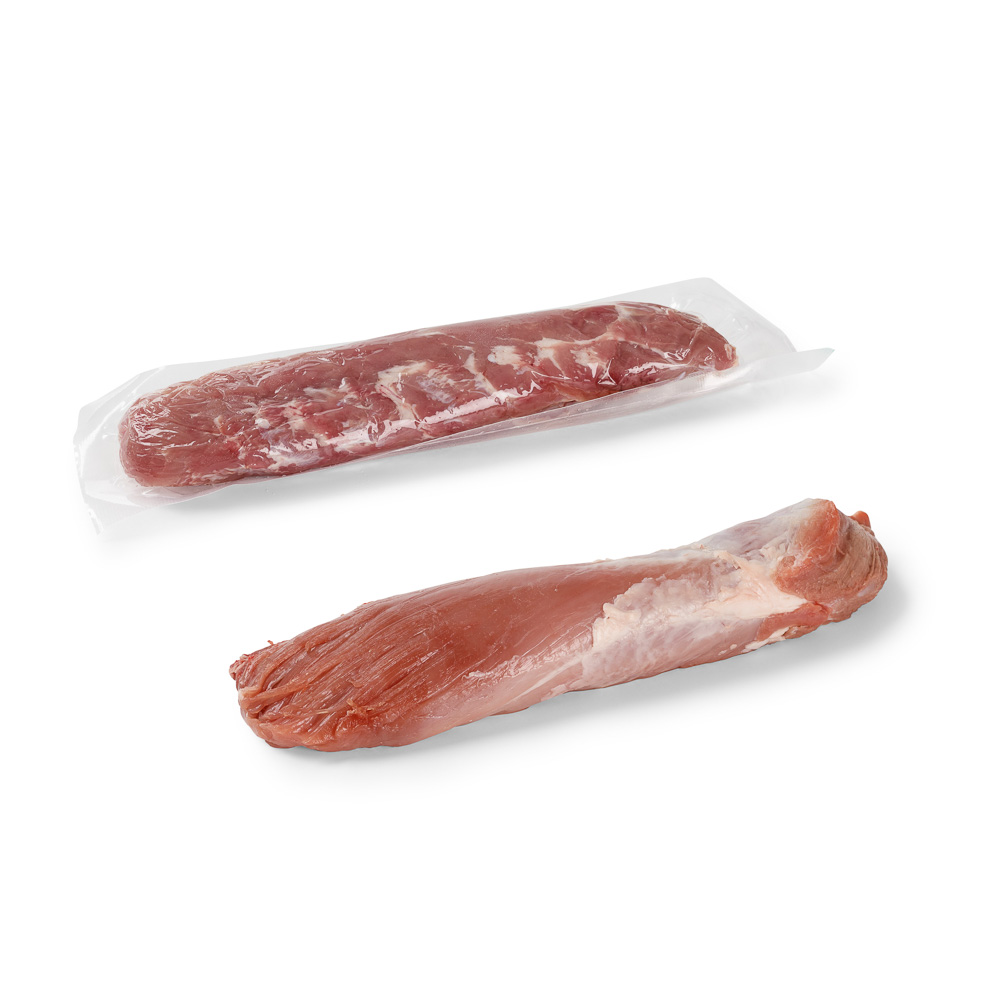 สันในส่วนที่นุ่มที่สุดของหมูแช่แข็ง
