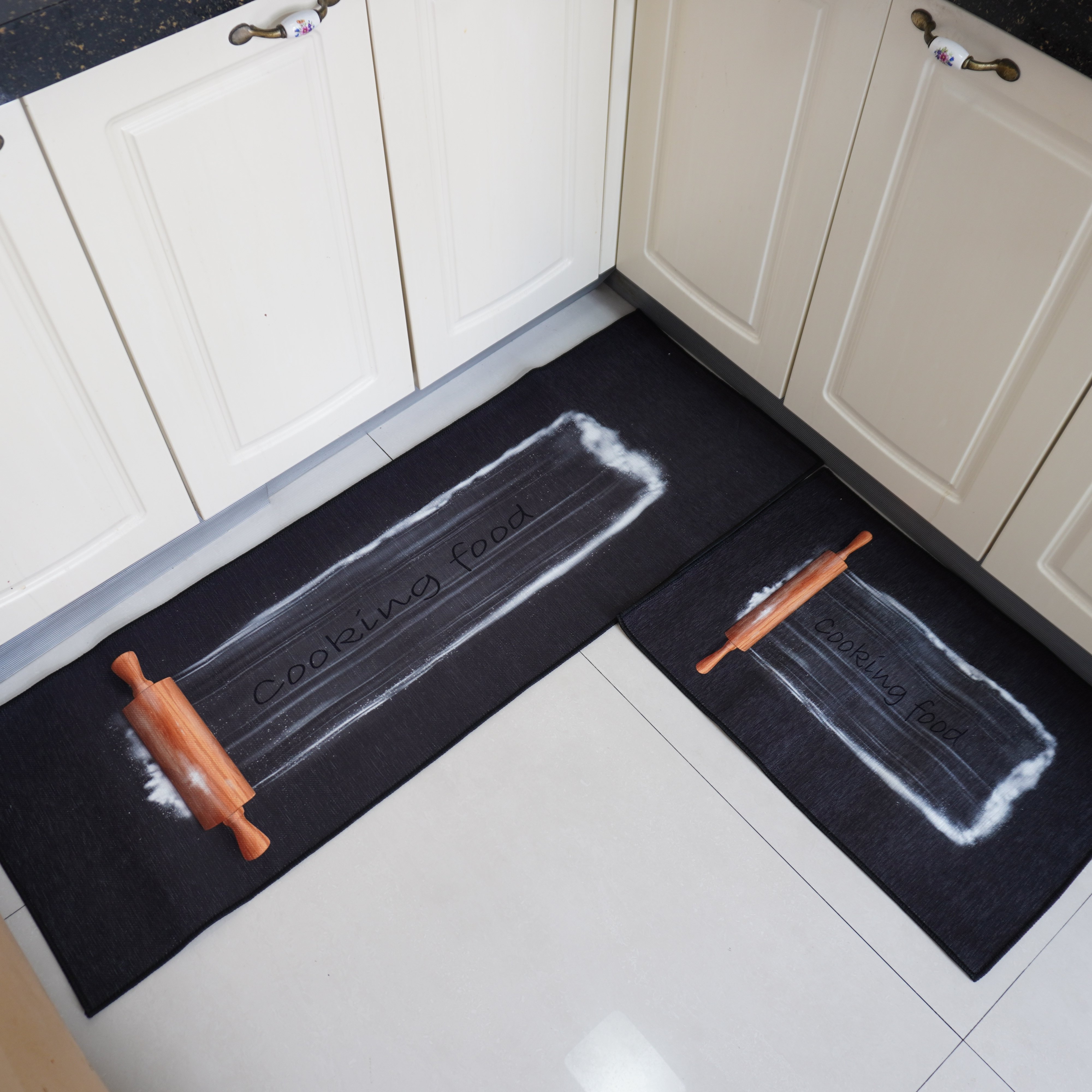 Hot Selling Comfort Non Skid Backing Chenille Waterproof Kitchen Floor Mats