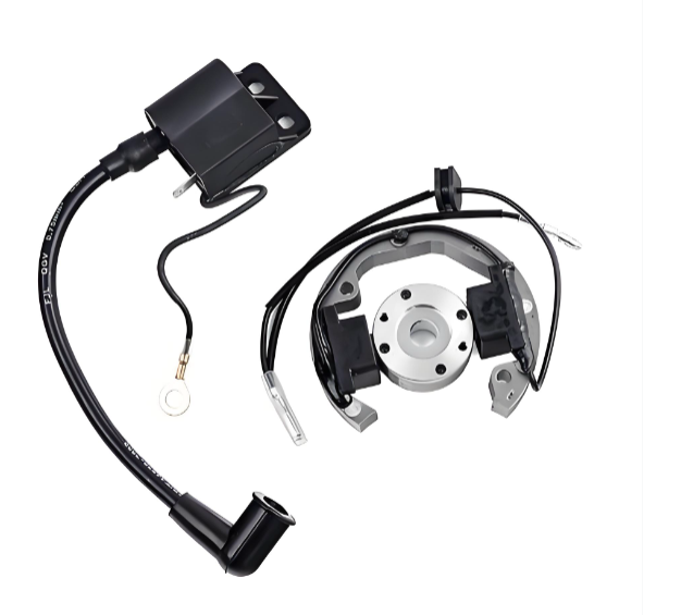 How is the ignition coil applied in electrostatic spraying equipment