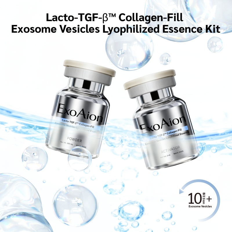 Lacto-TGF-β™ Collagen-Fill Exosome Vesicles Lyophilized Essence