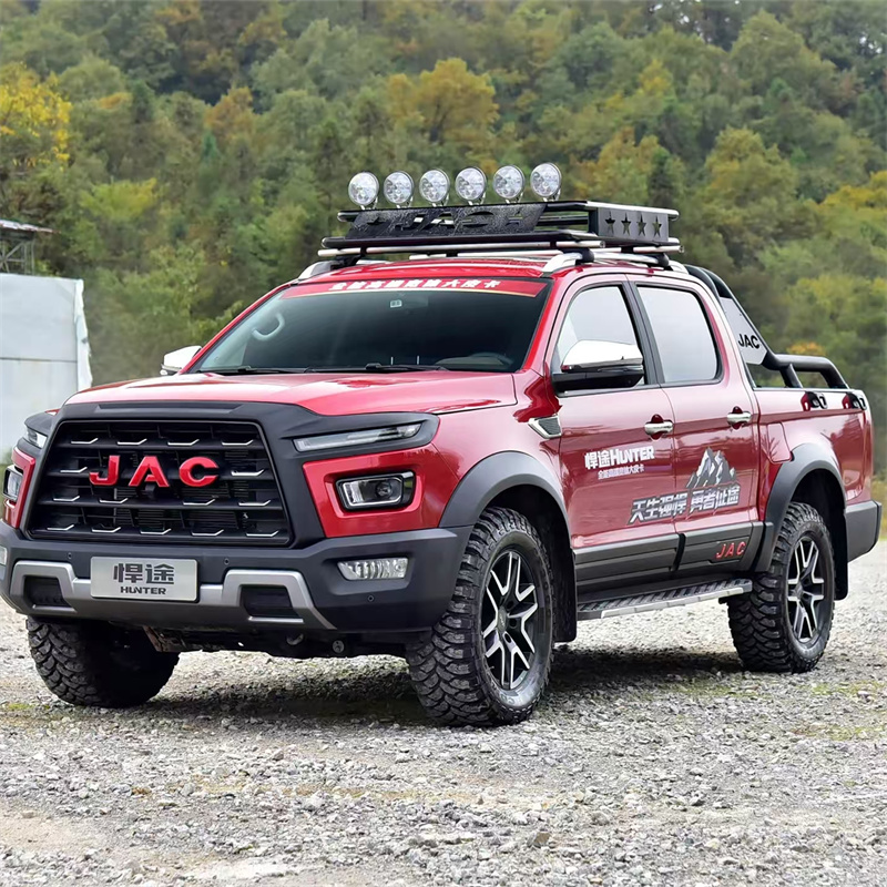 JAC Hunter — Stylish Rugged Pickup with Red Flame Body, Premium Interior & Full Features