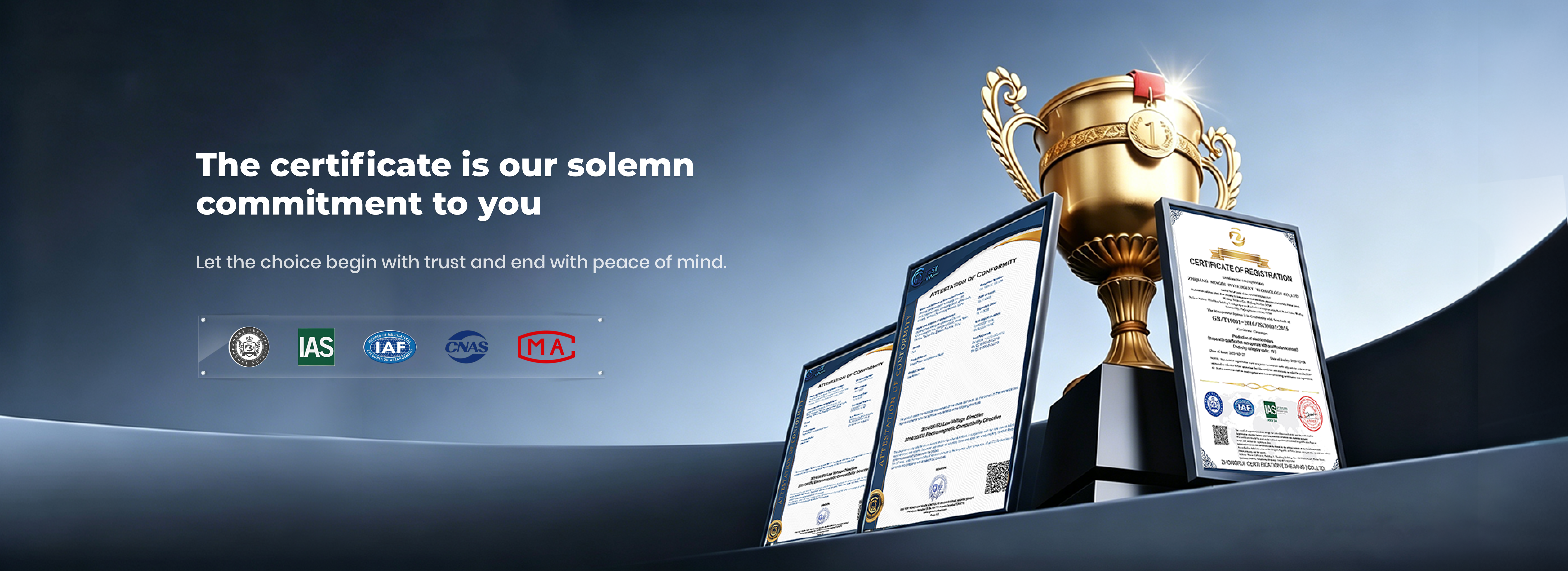 MyIdio_The certificate is our solemncommitment to you