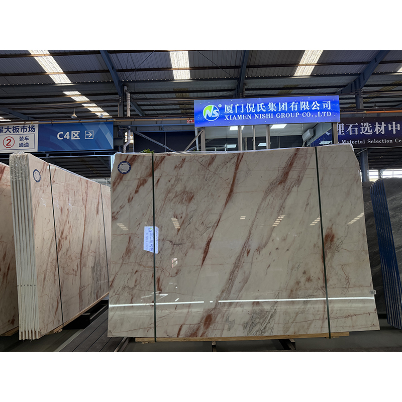 Premium Fendy Red Marble Slabs | Factory Direct Supply for Floor, Wall, Stair & Countertop
