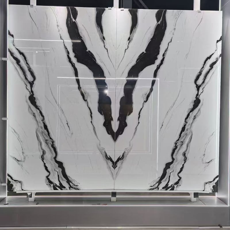 Panda White Nano Glass NS-NN0004 280*160*1.8CM kitchen countertop, Island, floors, background wall,monument