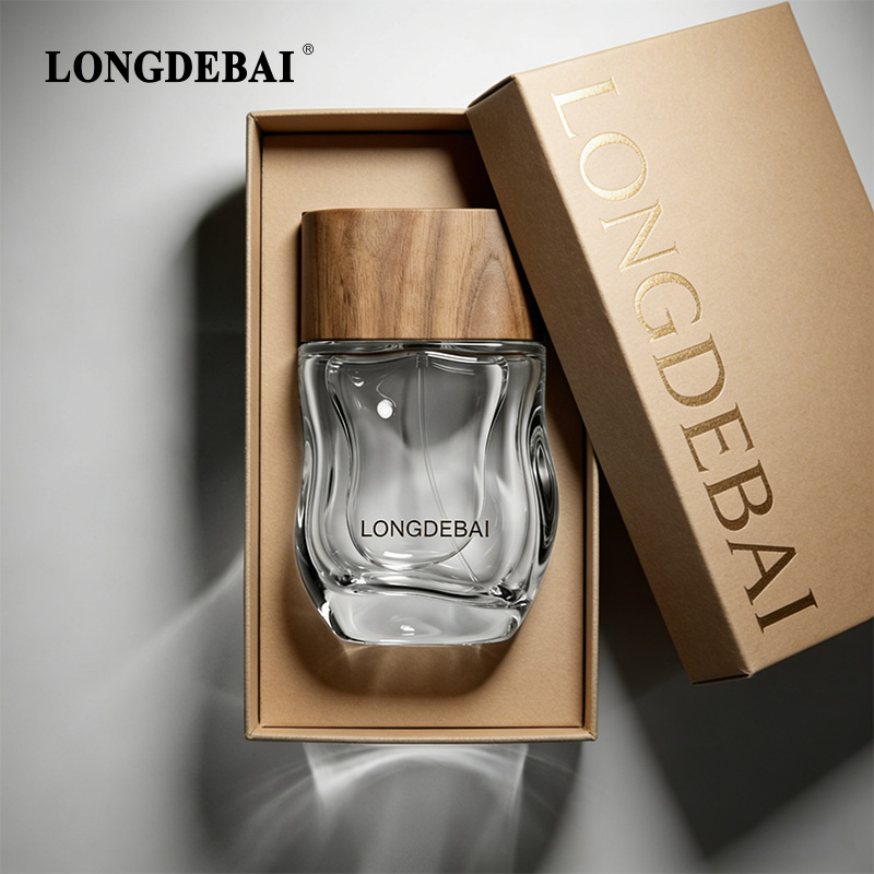 50ml 100ml custom unique perfume bottles Wholesale Cologne Bottle with wood cap