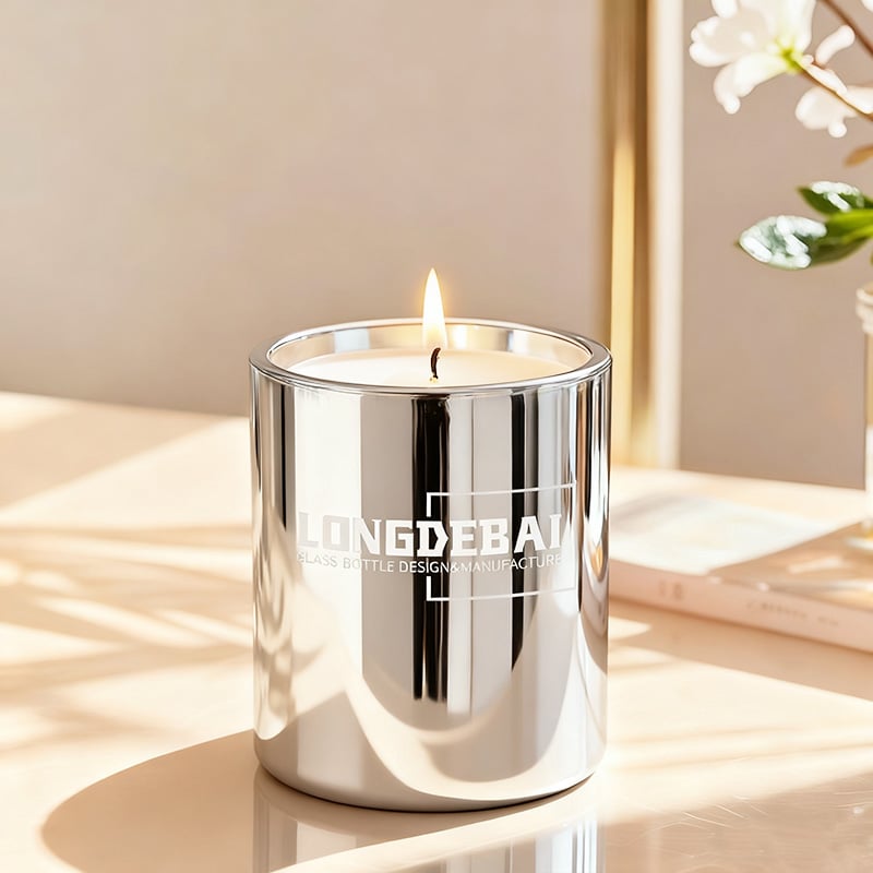Why are glass candle vessels more popular than plastic ones?